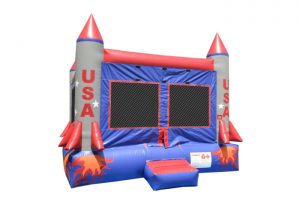 USA rocket bounce house